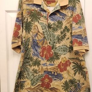 Nautica Tropical Print Men's Shirt Sz XL